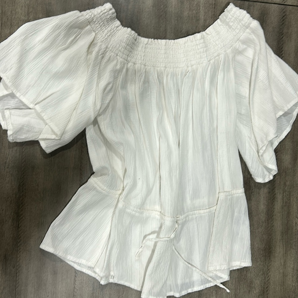 White coverup top